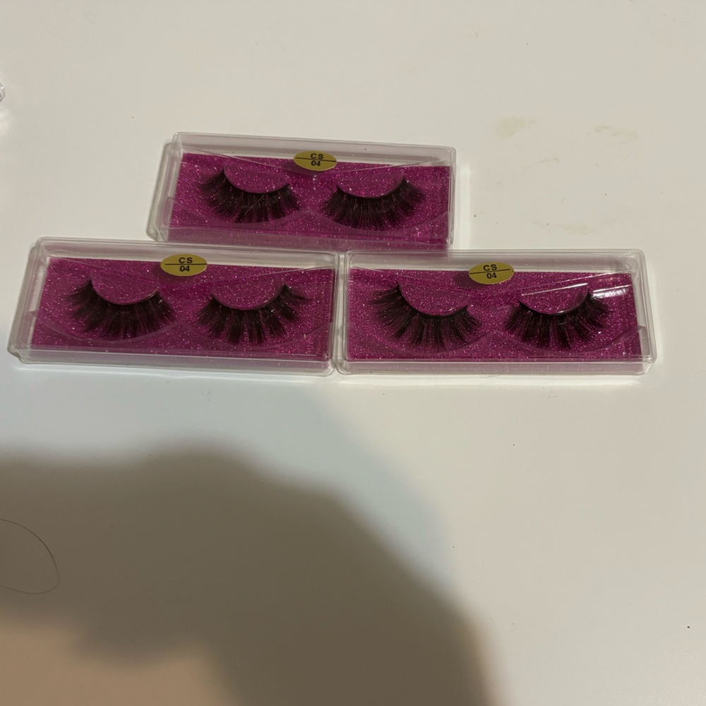 Pink False Eyelashes Set